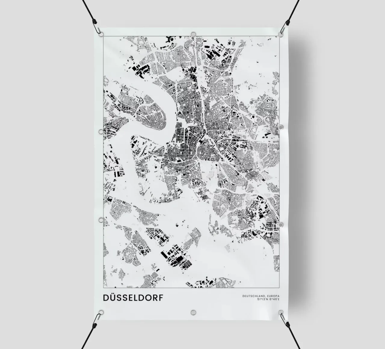 Düsseldorf telo in pvc da The Cartography Collection