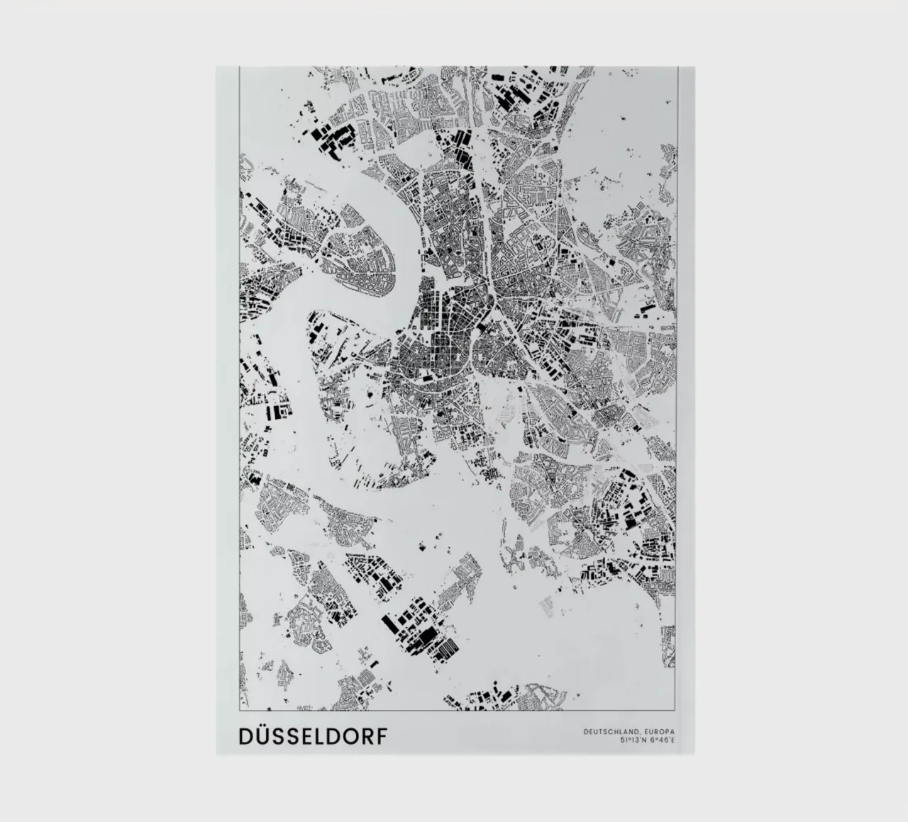 Düsseldorf diario da The Cartography Collection
