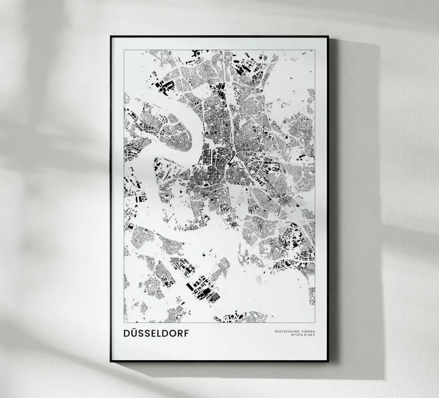 Düsseldorf Acryl-Glas von The Cartography Collection