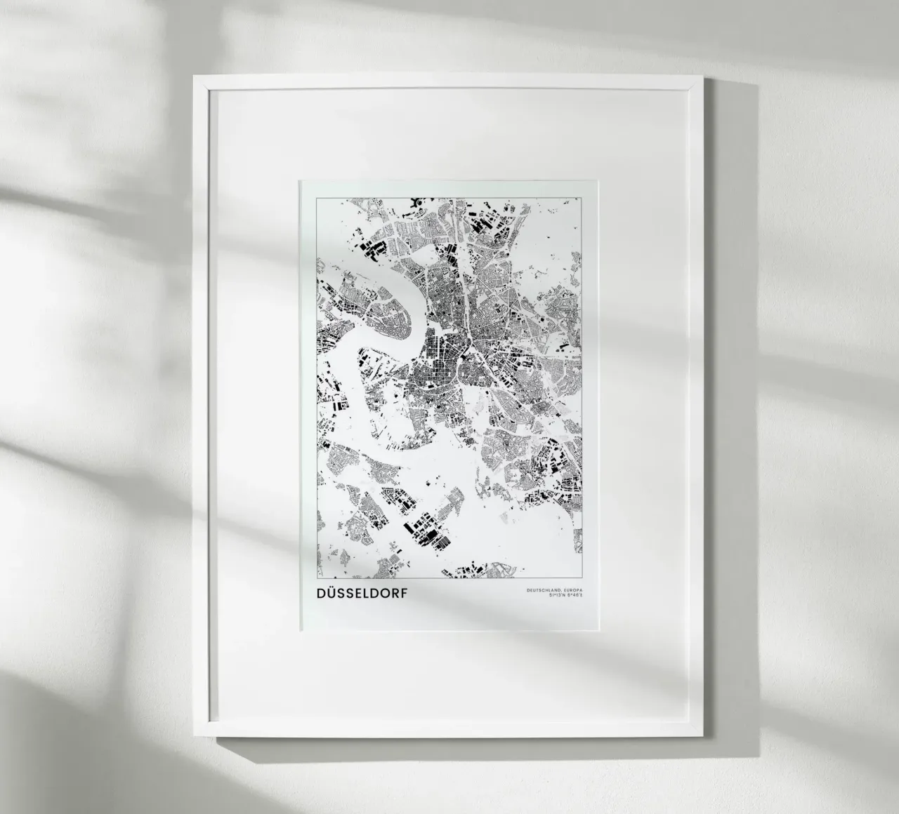 Düsseldorf poster da The Cartography Collection