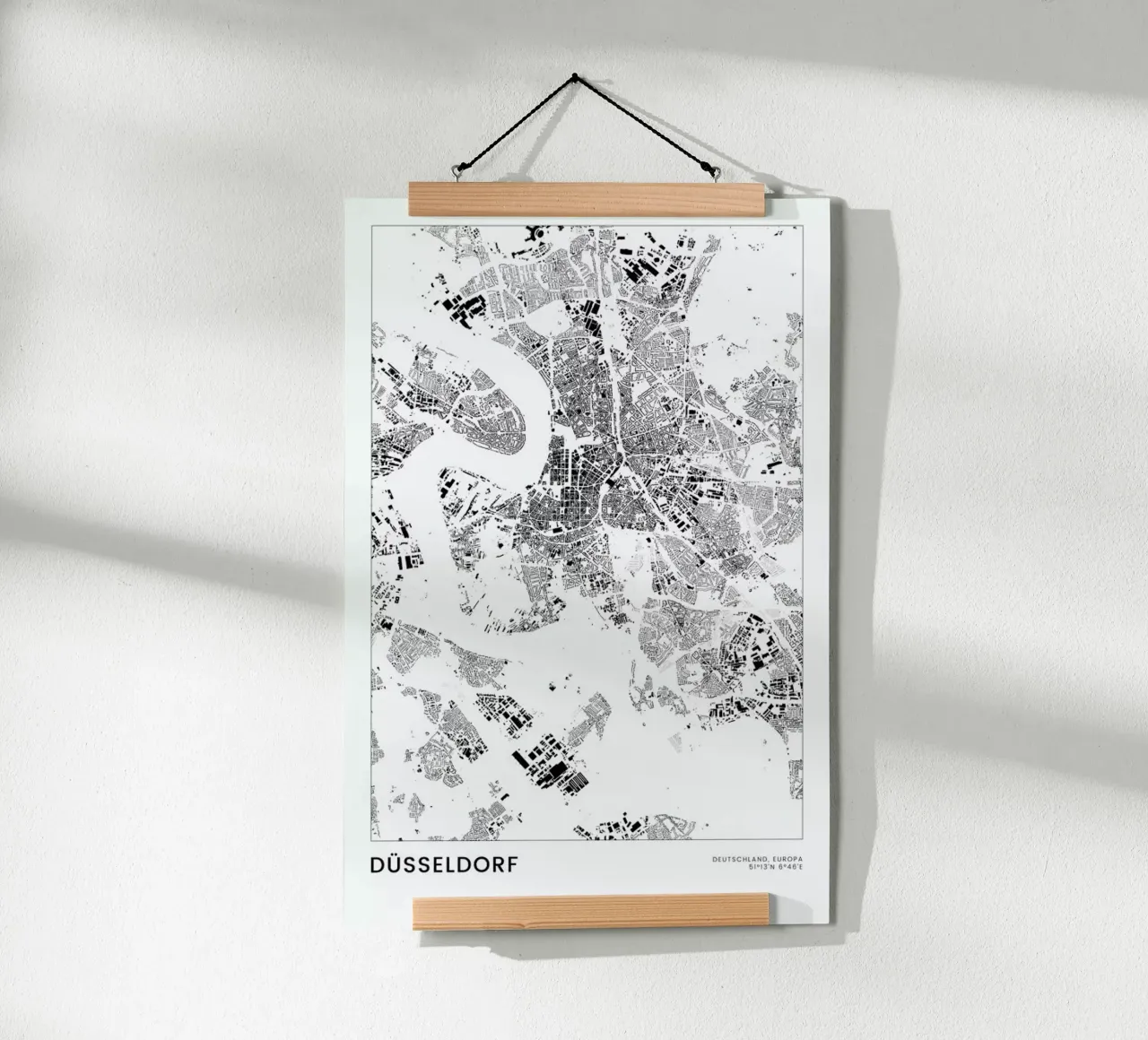 Düsseldorf poster da The Cartography Collection