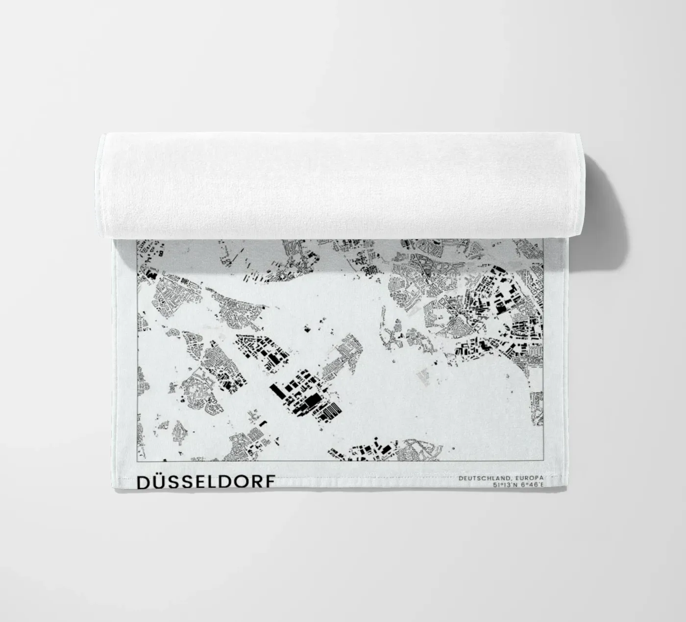 Düsseldorf telo mare da The Cartography Collection