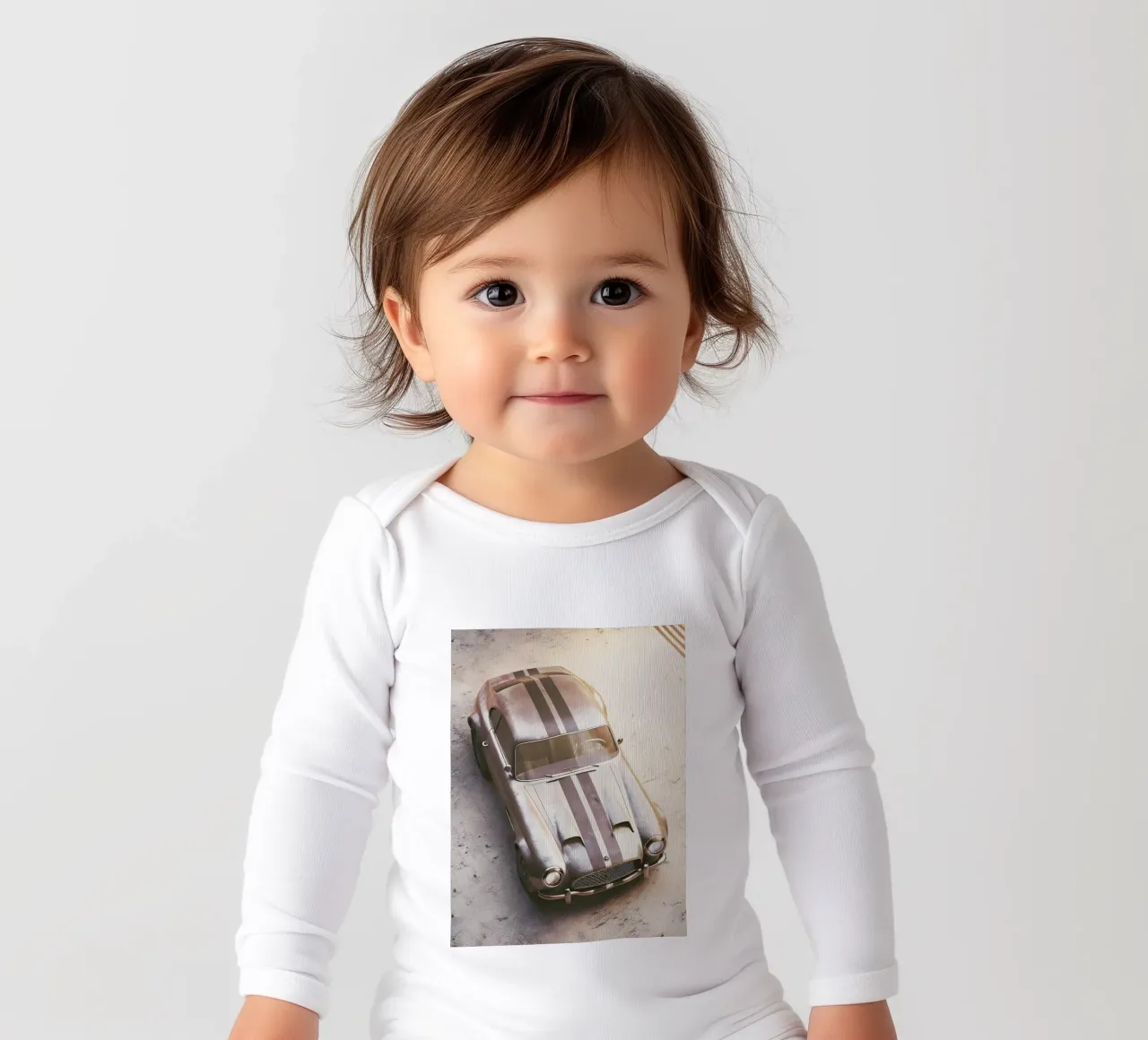 Car racing long-sleeve baby romper by CAR EDITION