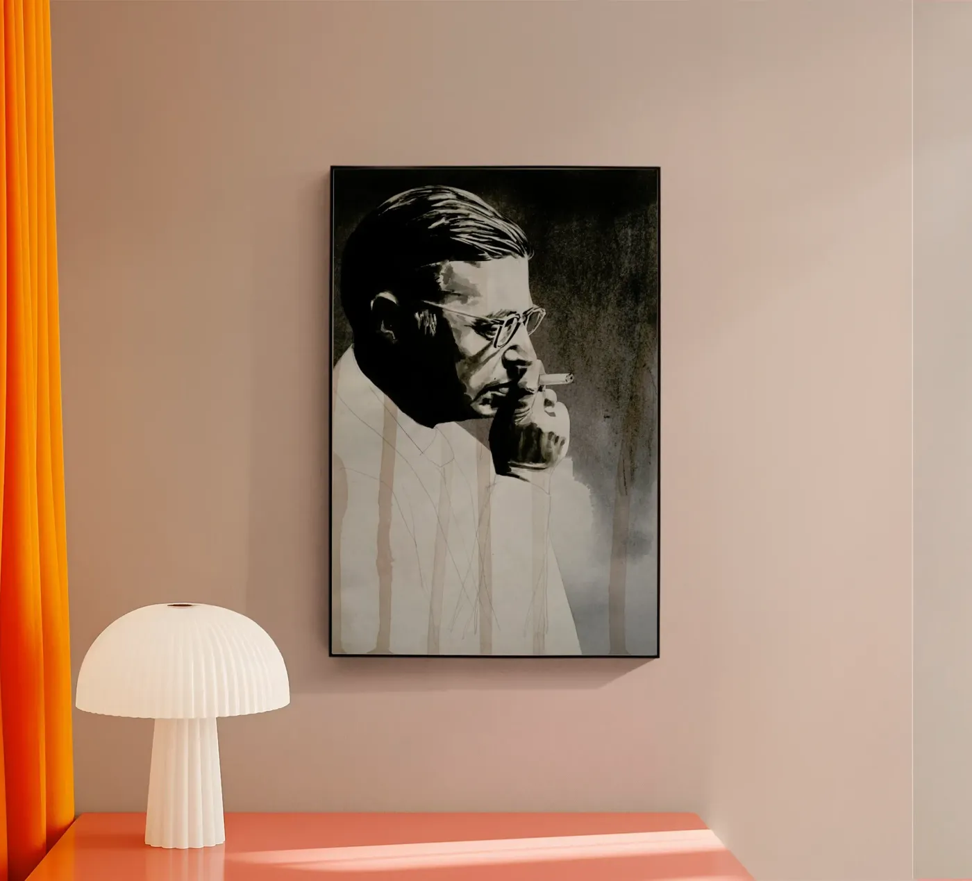 Jeanpaul Sartre plexiglass da David Diehl