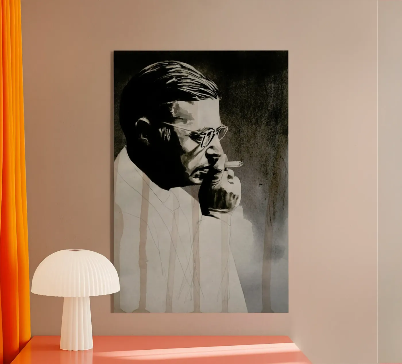 Jeanpaul Sartre plexiglass da David Diehl