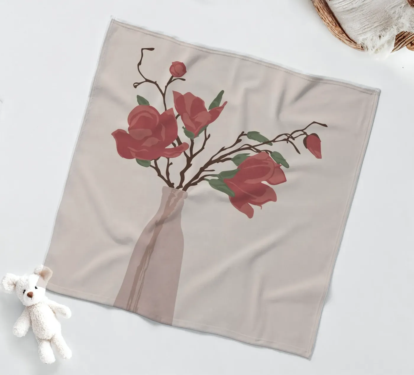 Vase fleece blanket by Flow Line