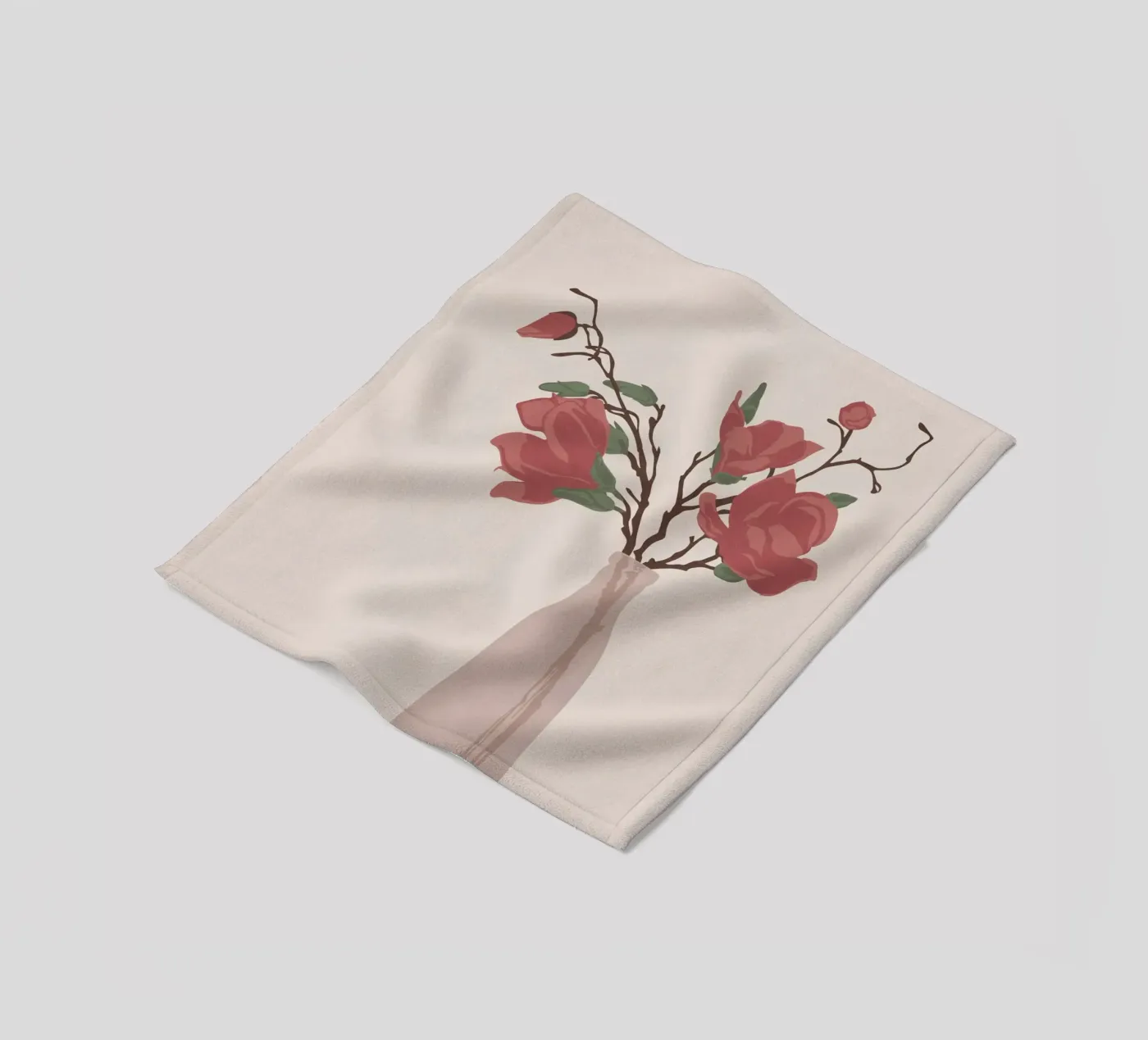 Vase fleece blanket by Flow Line