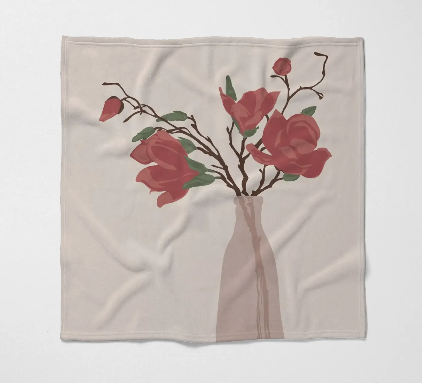 Vase fleece blanket by Flow Line