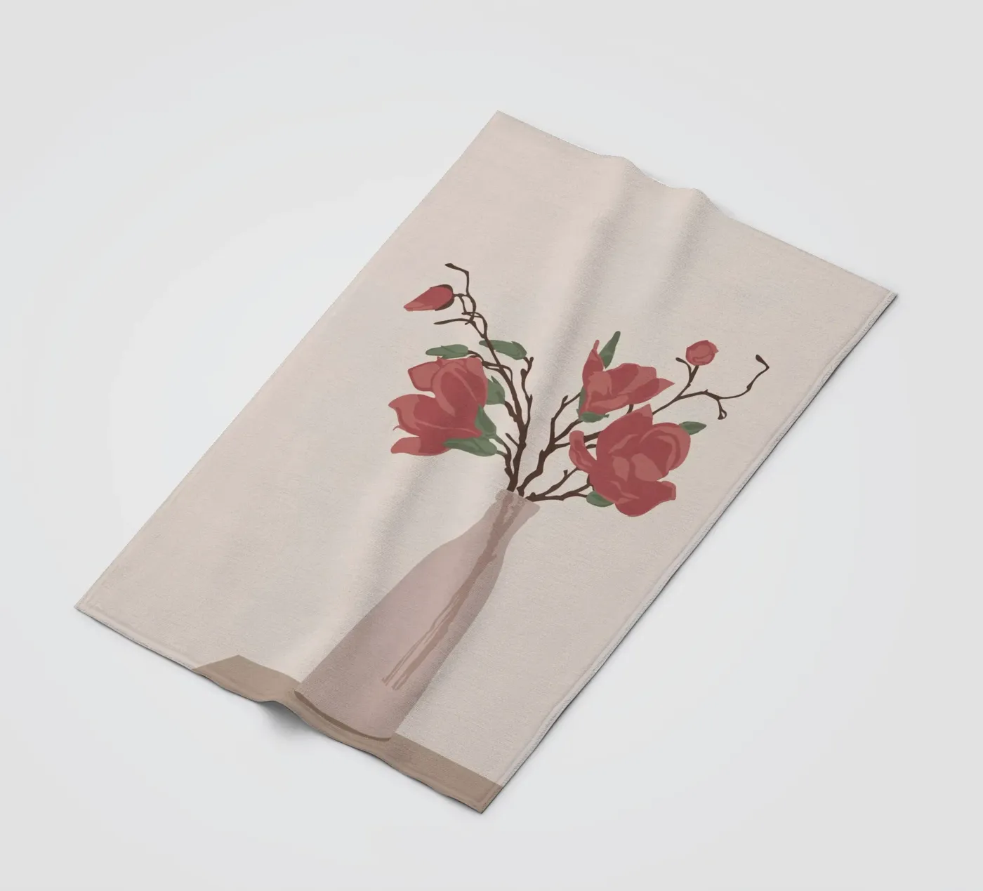 Vase fleece blanket by Flow Line