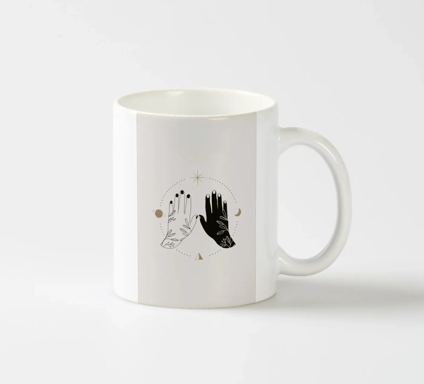 Open Palms ceramic mug by Pure