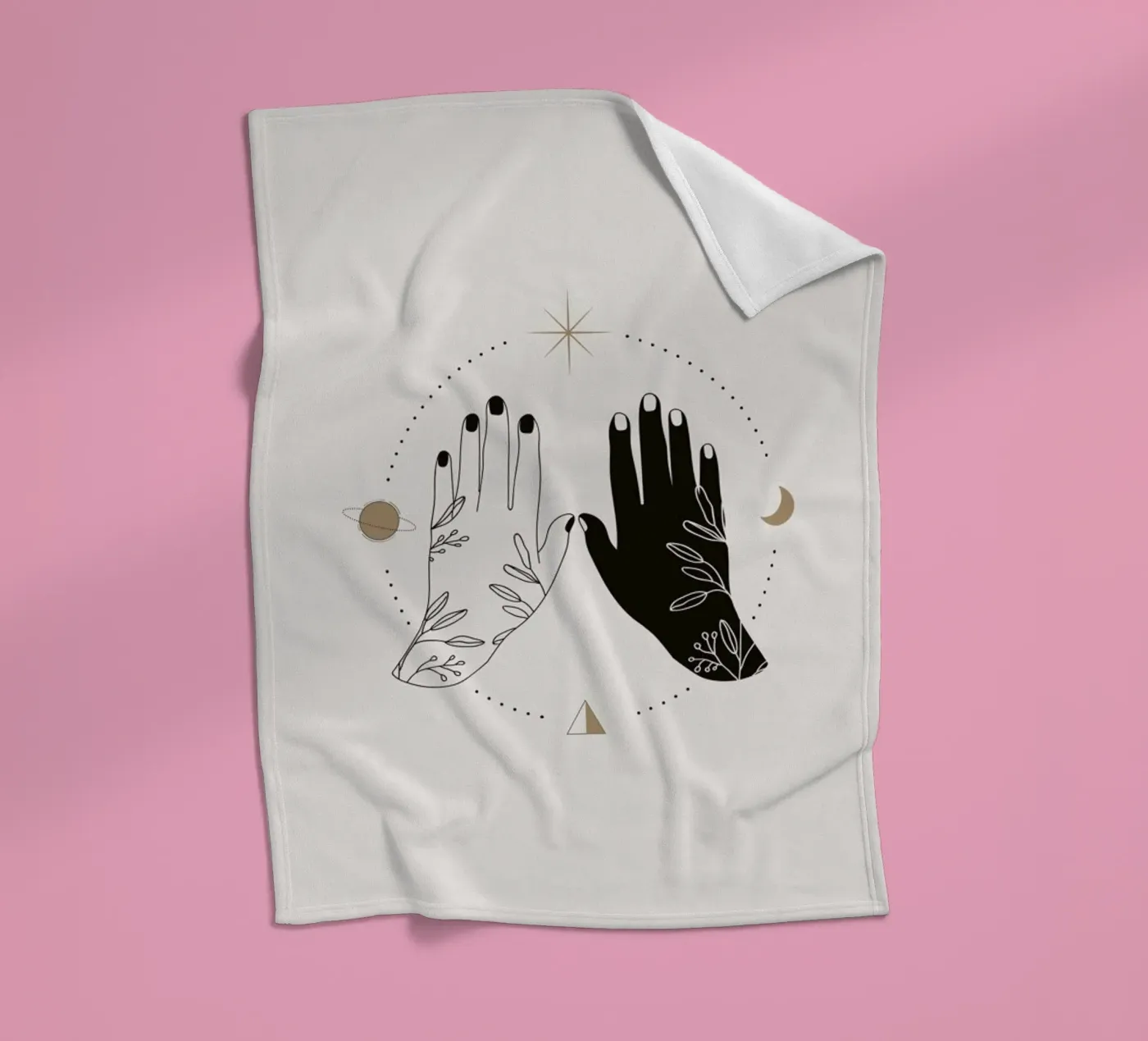 Open Palms fleecedeken van Pure