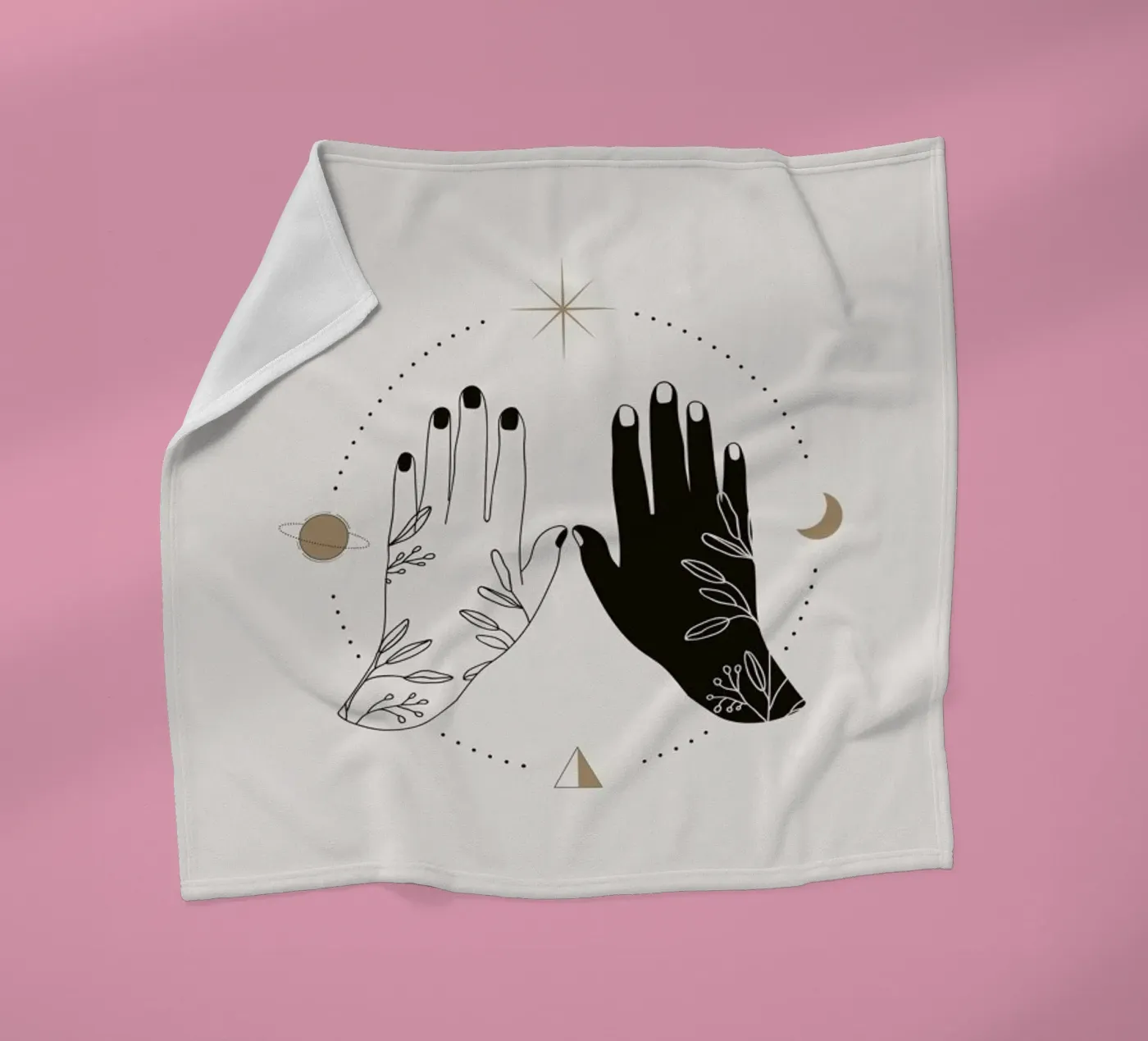 Open Palms fleecedeken van Pure