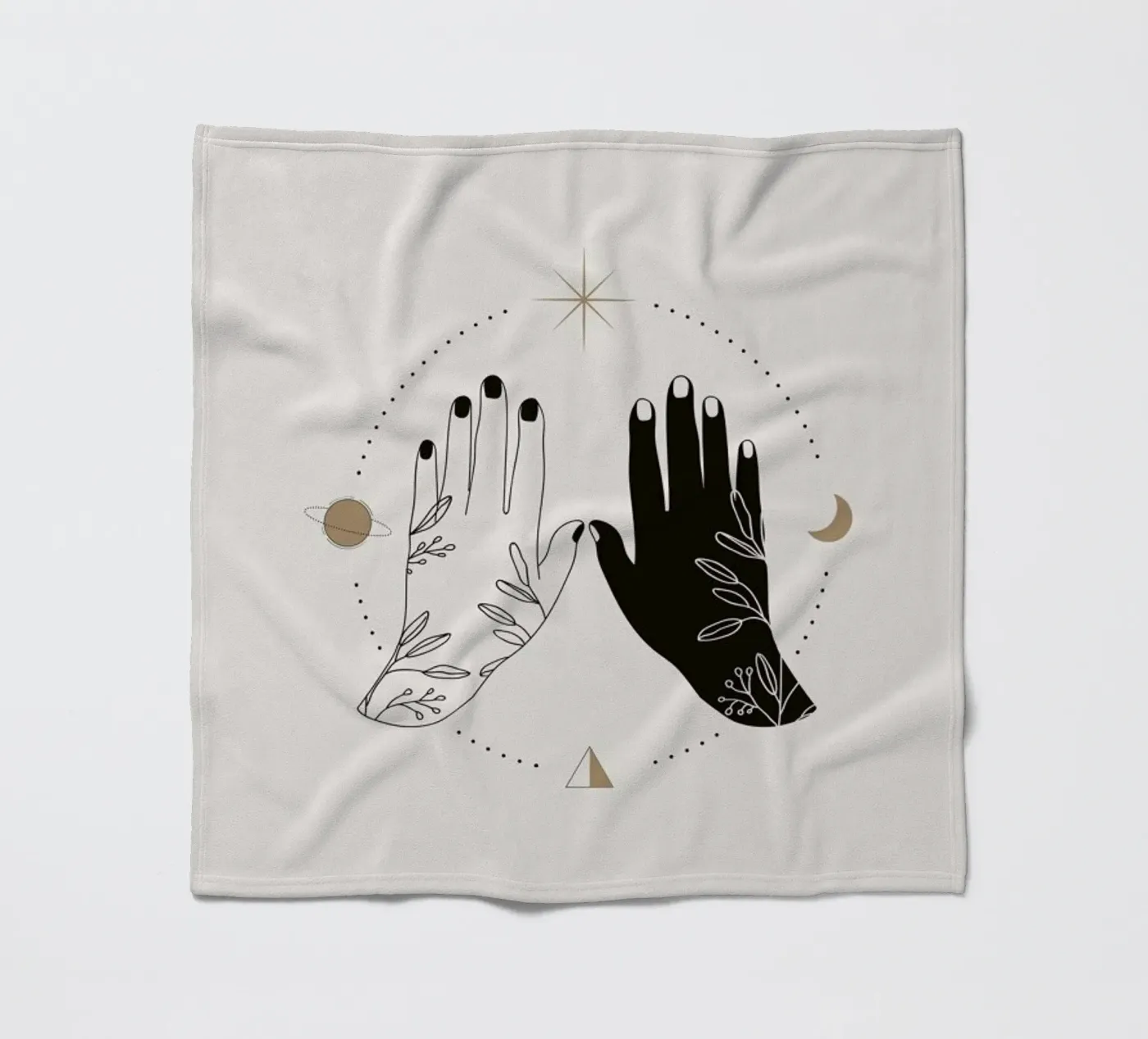 Open Palms Fleecedecke von Pure