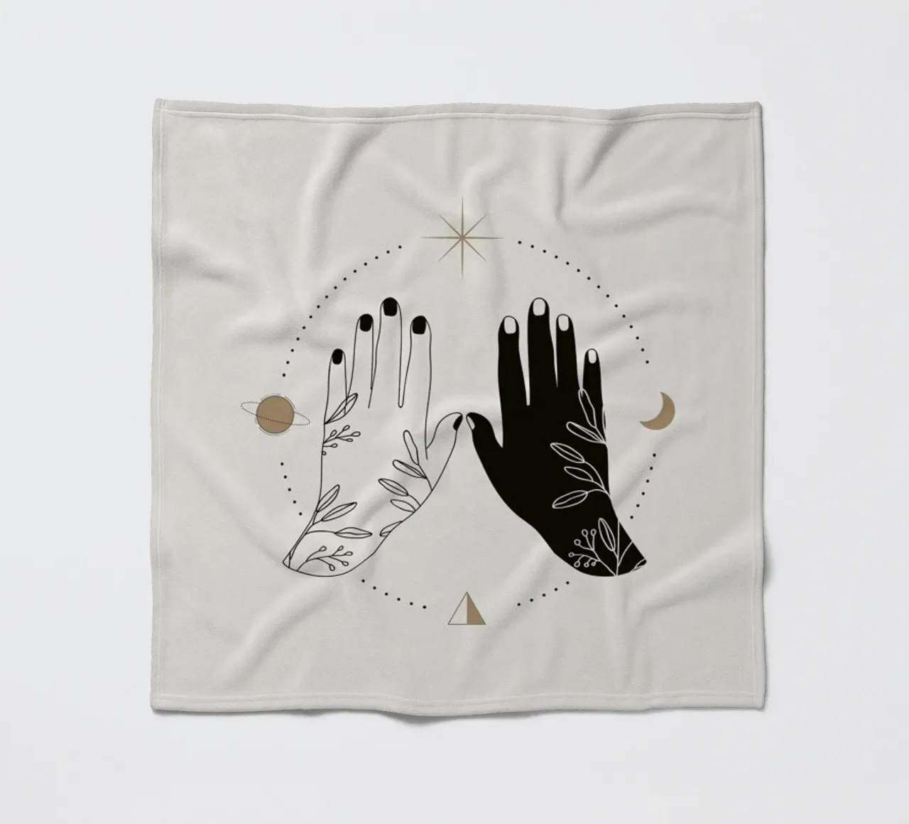 Open Palms fleecedeken van Pure