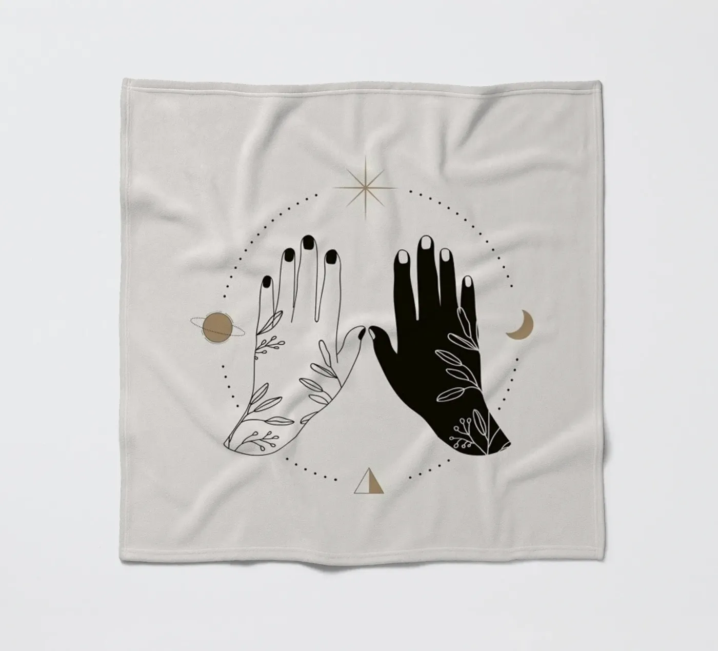 Open Palms fleecedeken van Pure