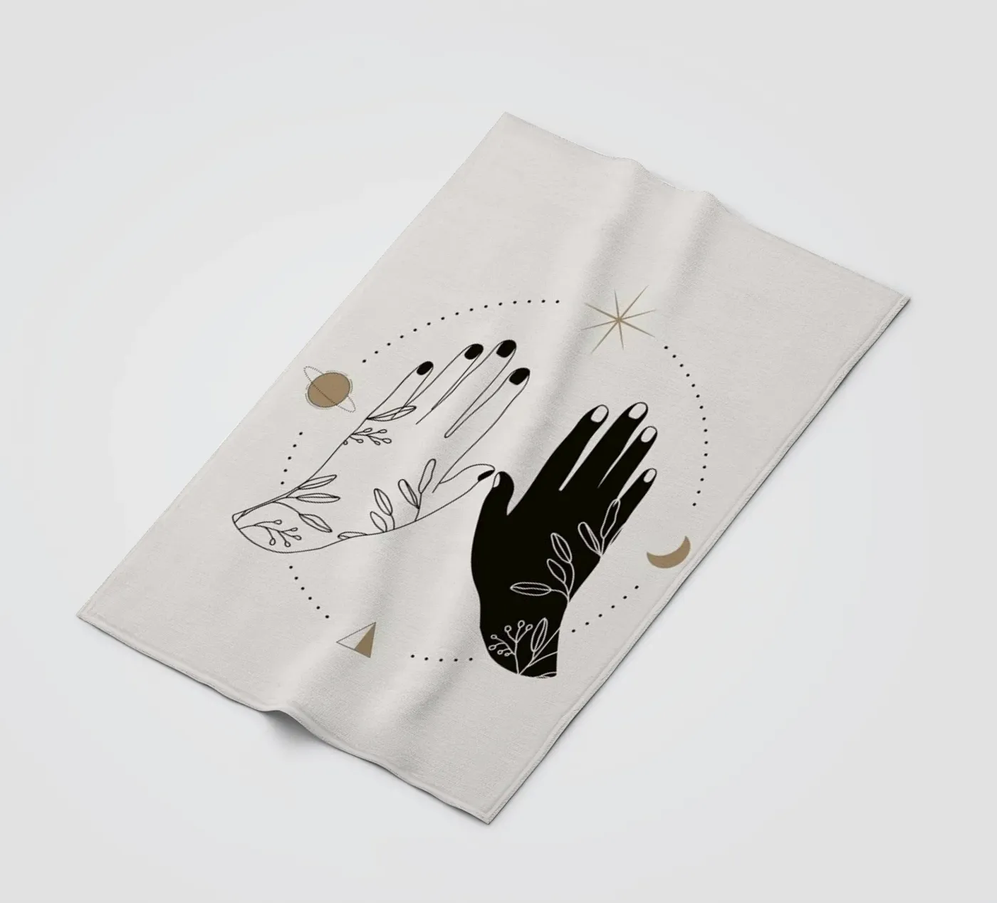 Open Palms Fleecedecke von Pure
