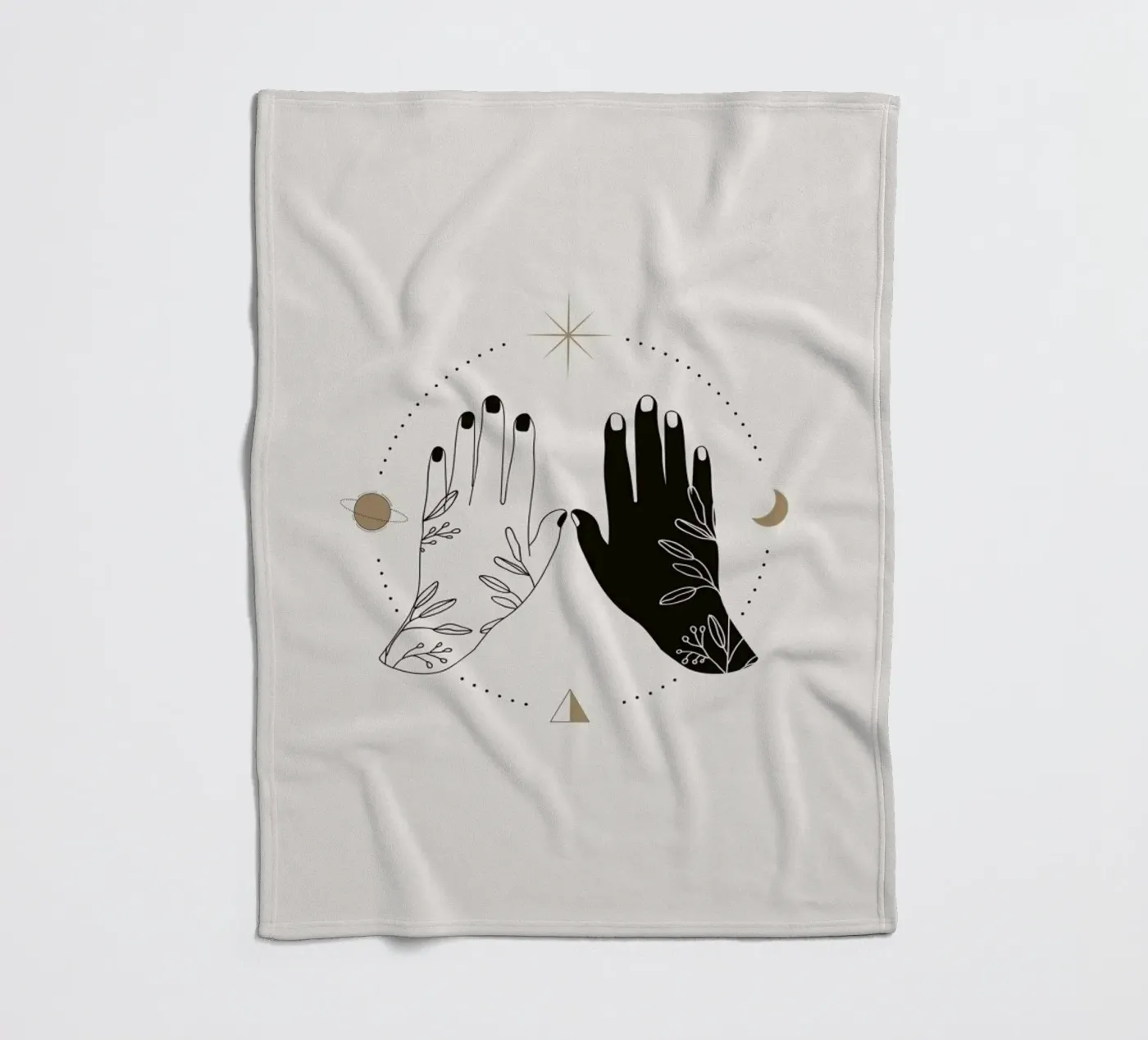 Open Palms Fleecedecke von Pure