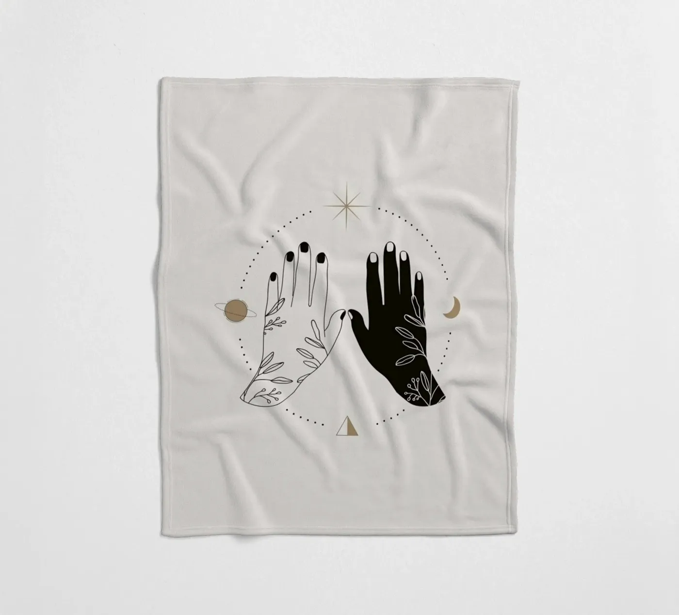 Open Palms Fleecedecke von Pure