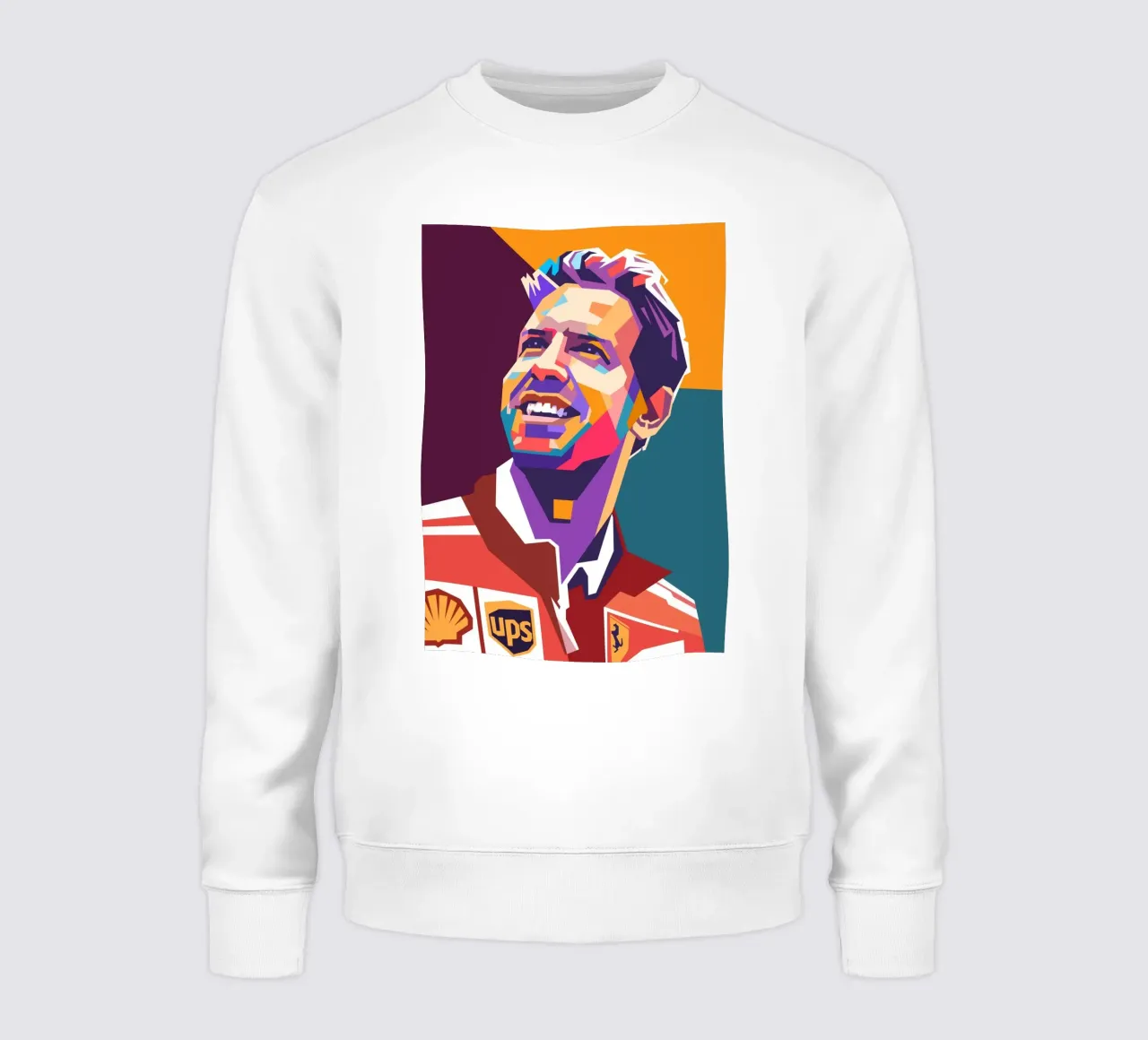 Sebastian Vettel ritratto pop art felpa da Hantamrata