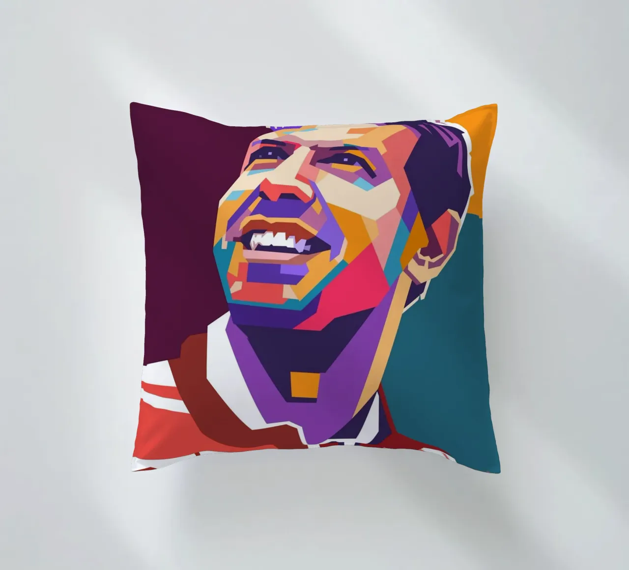 Sebastian Vettel ritratto pop art cuscino da Hantamrata