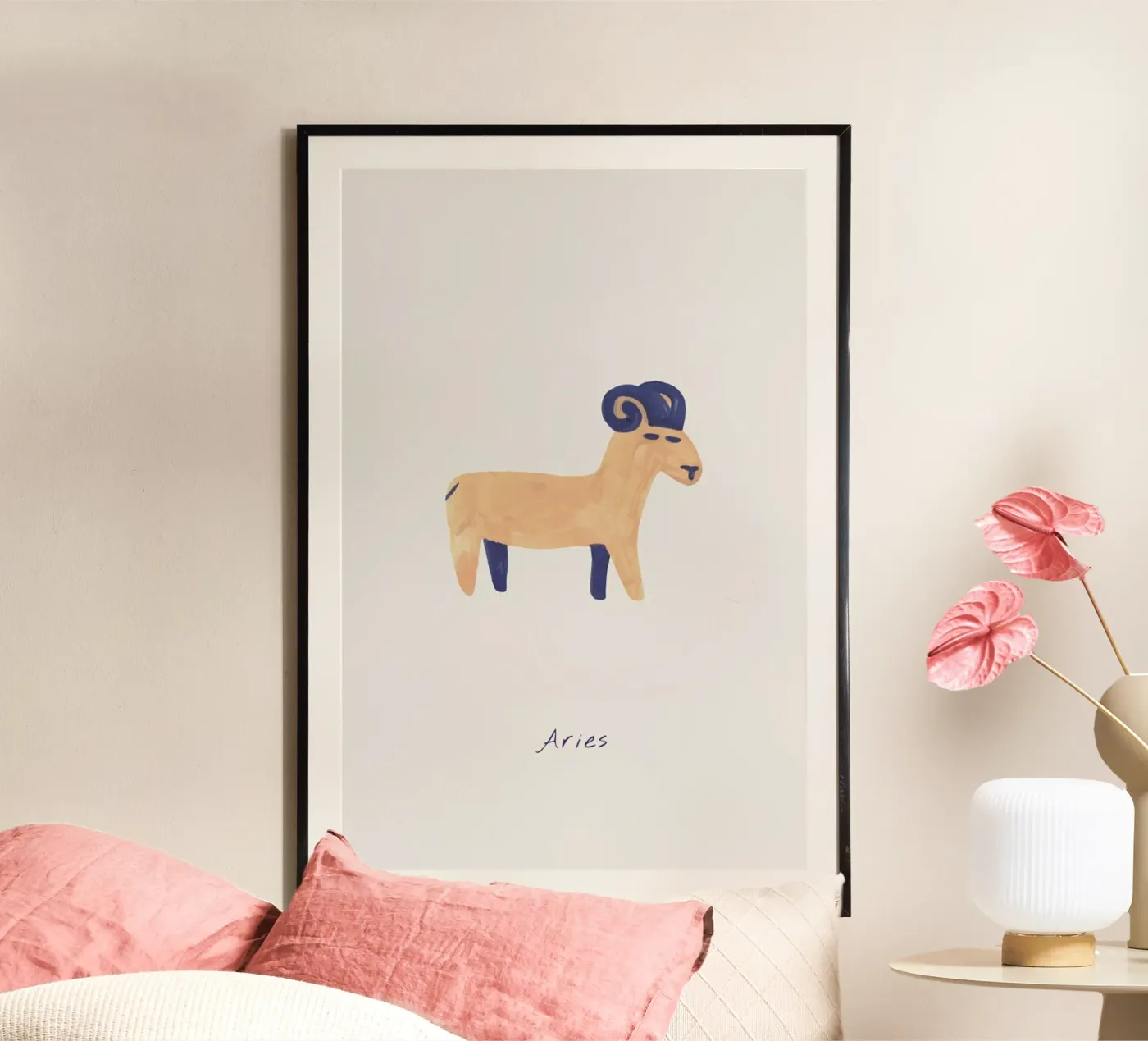 Aries poster van Little Flourishes