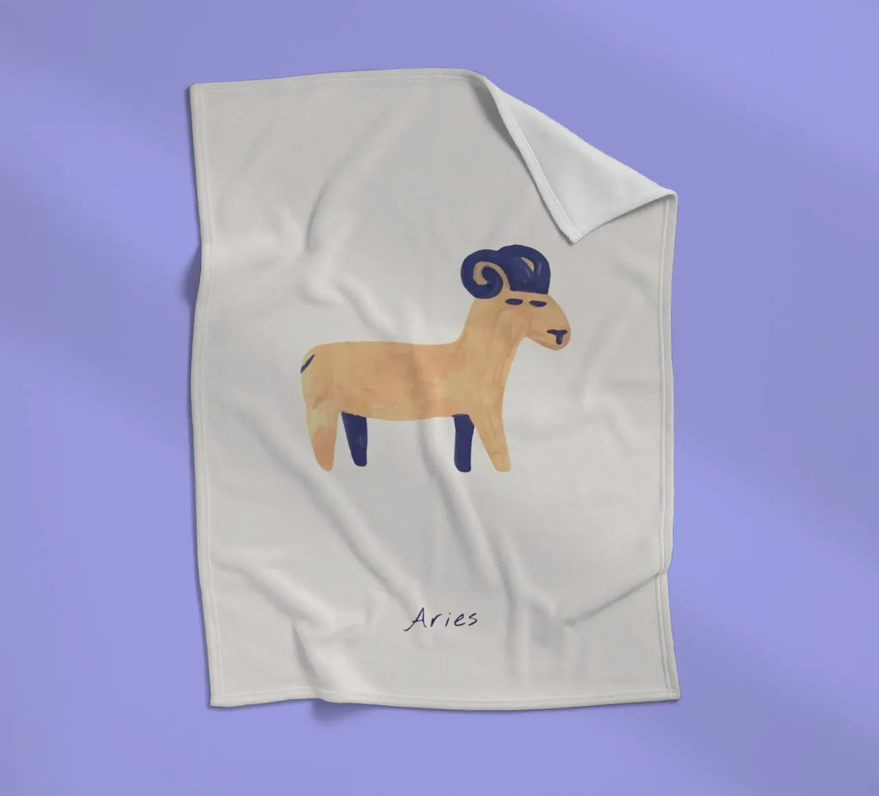 Aries coperta in pile da Little Flourishes