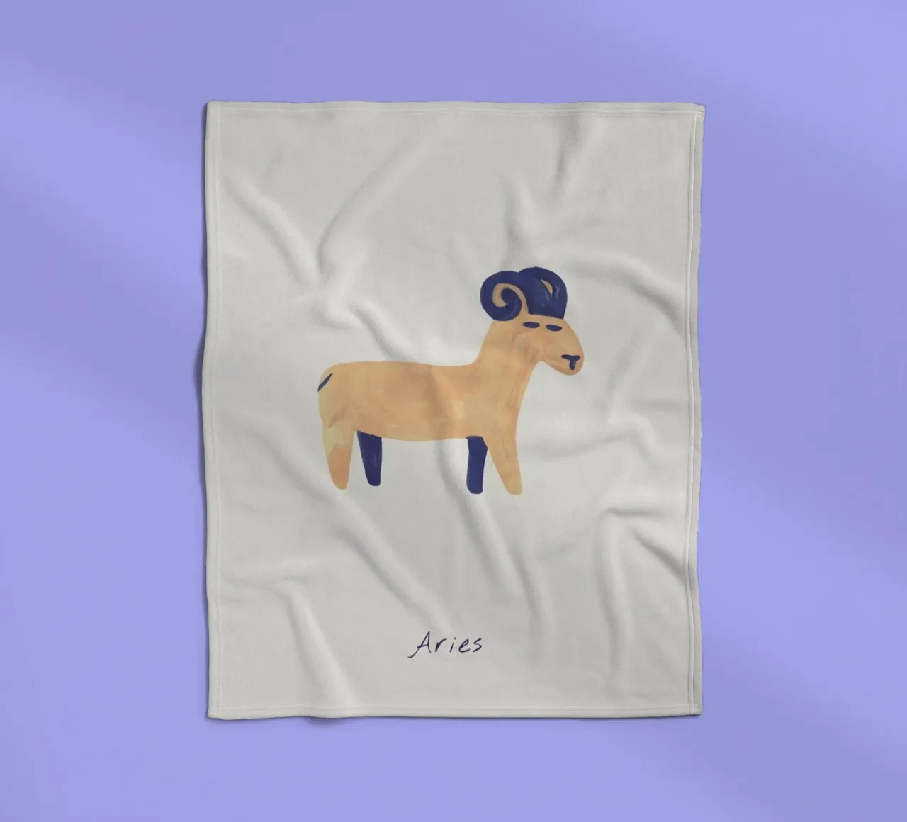 Aries coperta in pile da Little Flourishes