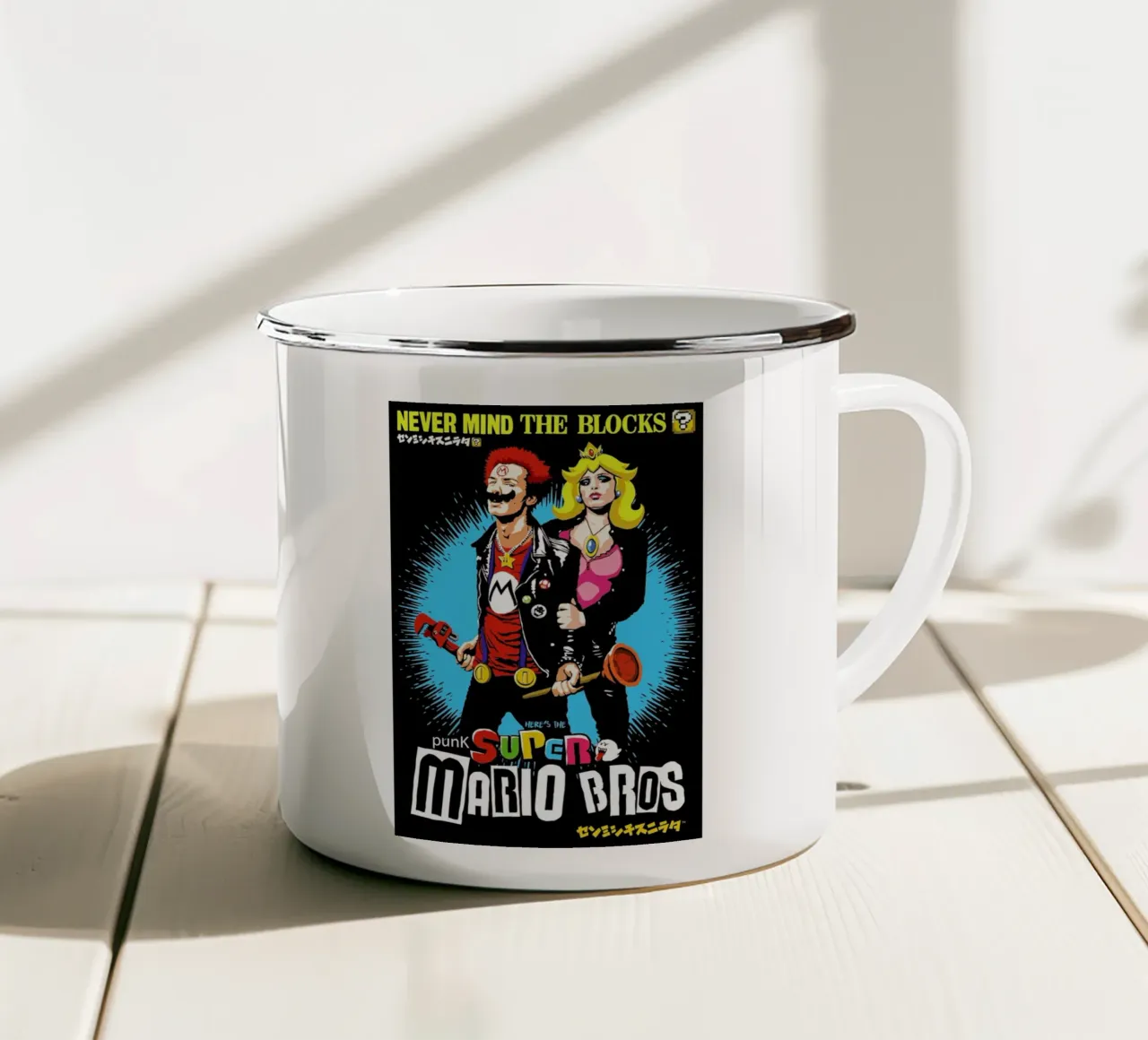 Punk Super Mario Bros - Never Mind the Blocks tazza in smalto da Butcher Billy
