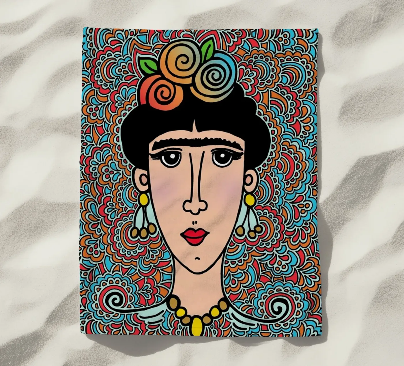 Flower Frida telo mare da KP Design