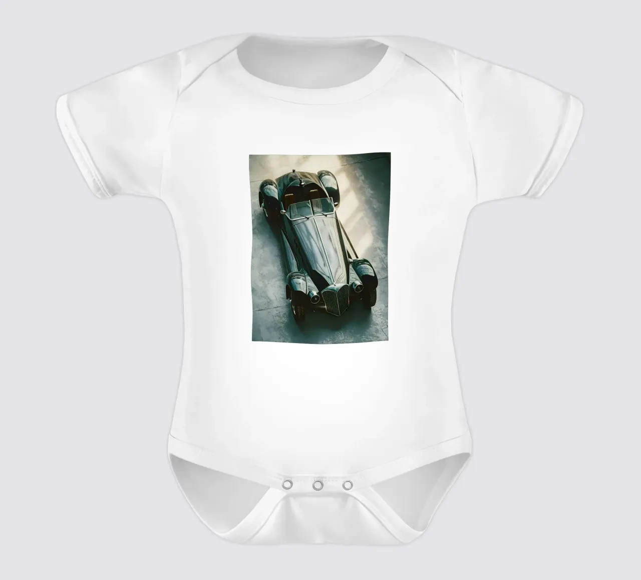 Auto d'epoca body neonato maniche corte da CAR EDITION