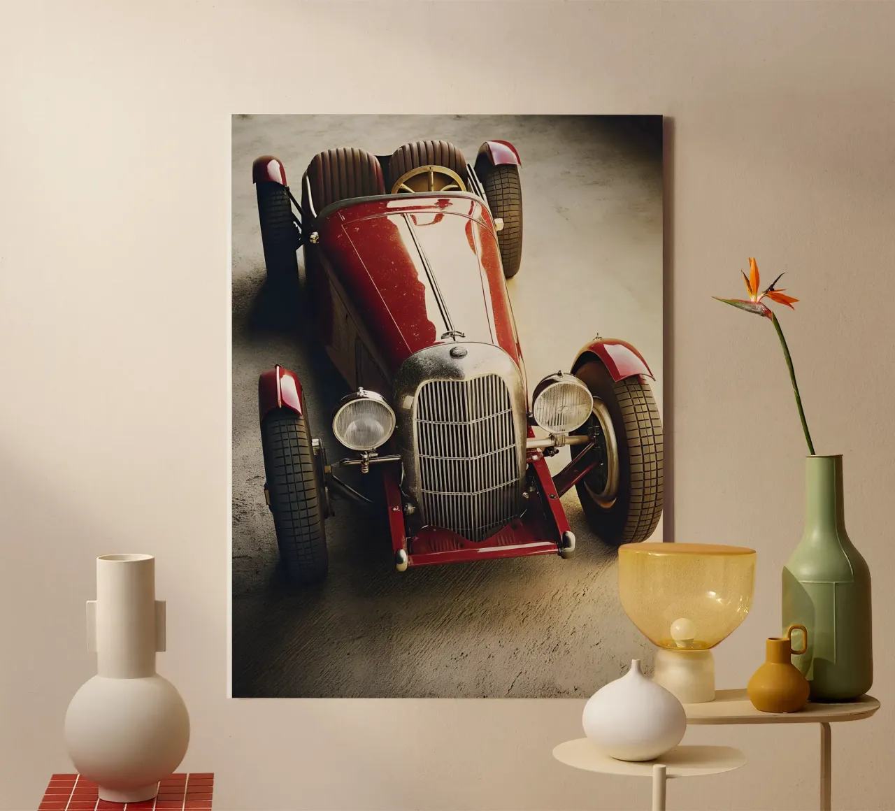 Auto d'epoca tela con Cornice a cassetta da CAR EDITION