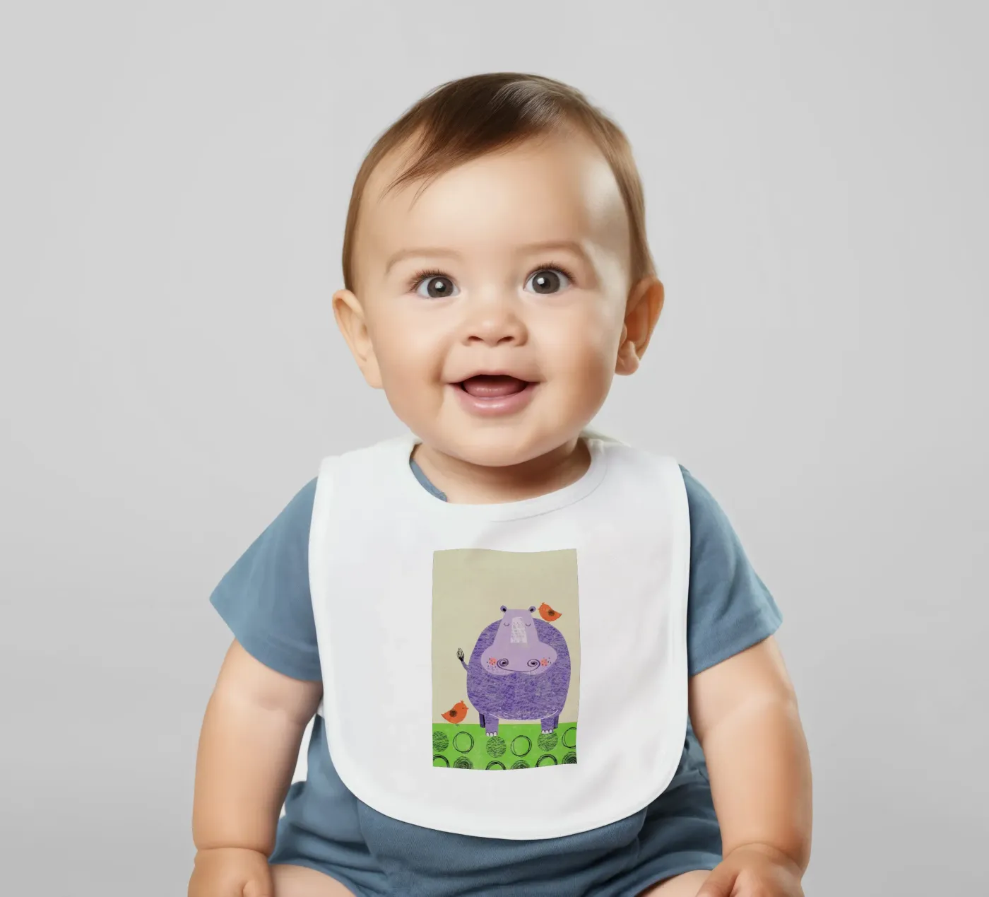 Hippo Babylätzchen von Rocket68