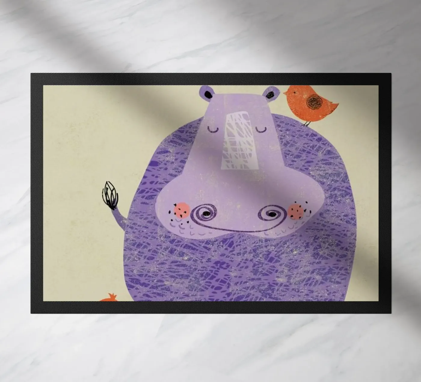 Hippo doormat by Rocket68