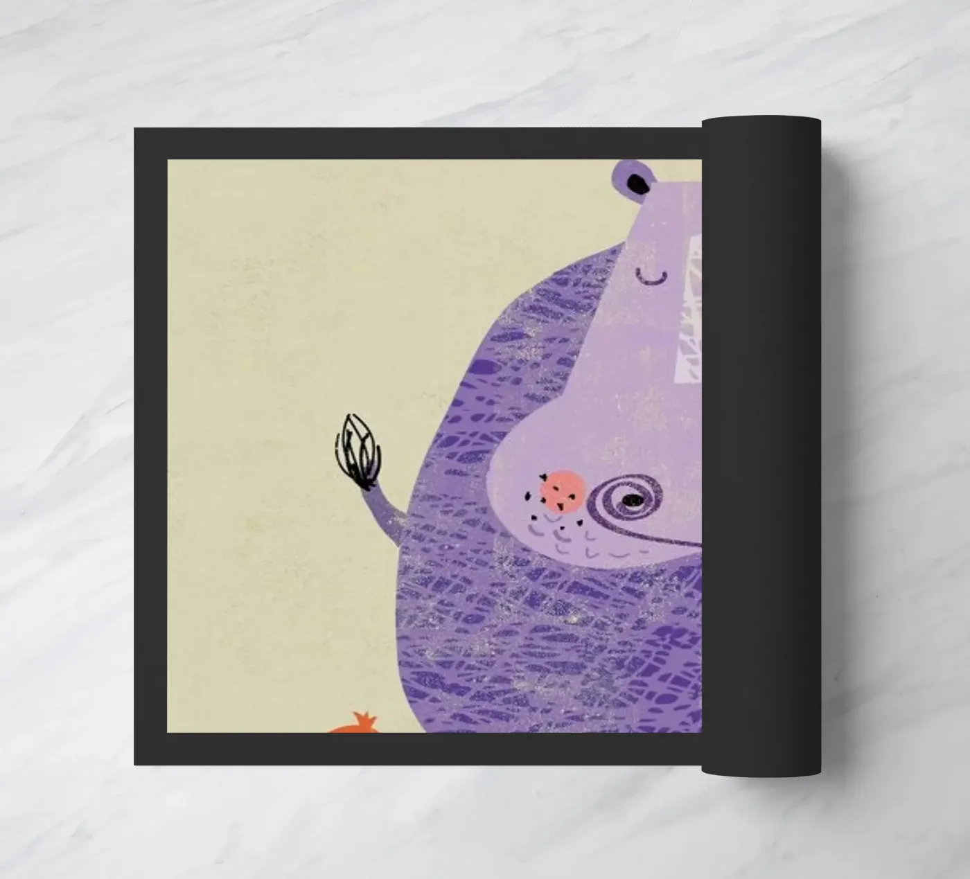 Hippo doormat by Rocket68