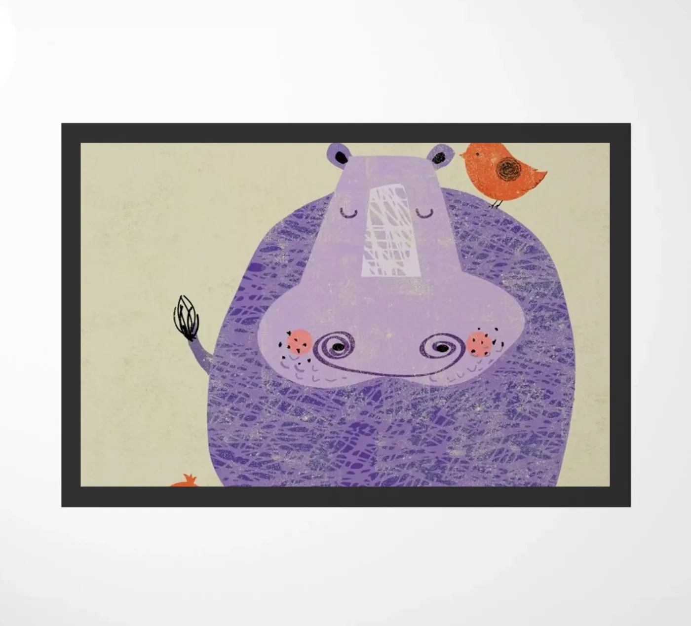 Hippo doormat by Rocket68