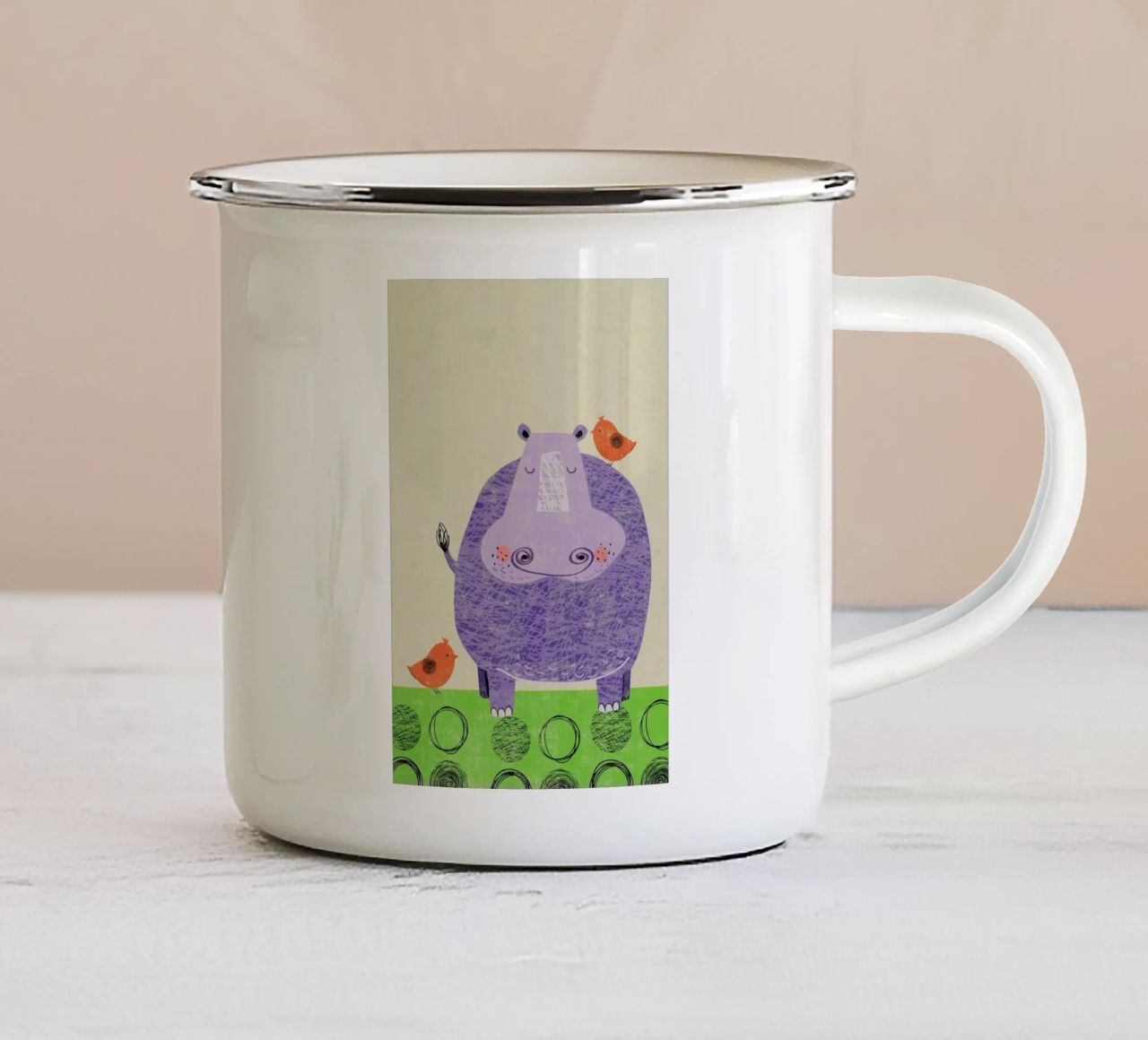 Hippo tazza in smalto da Rocket68