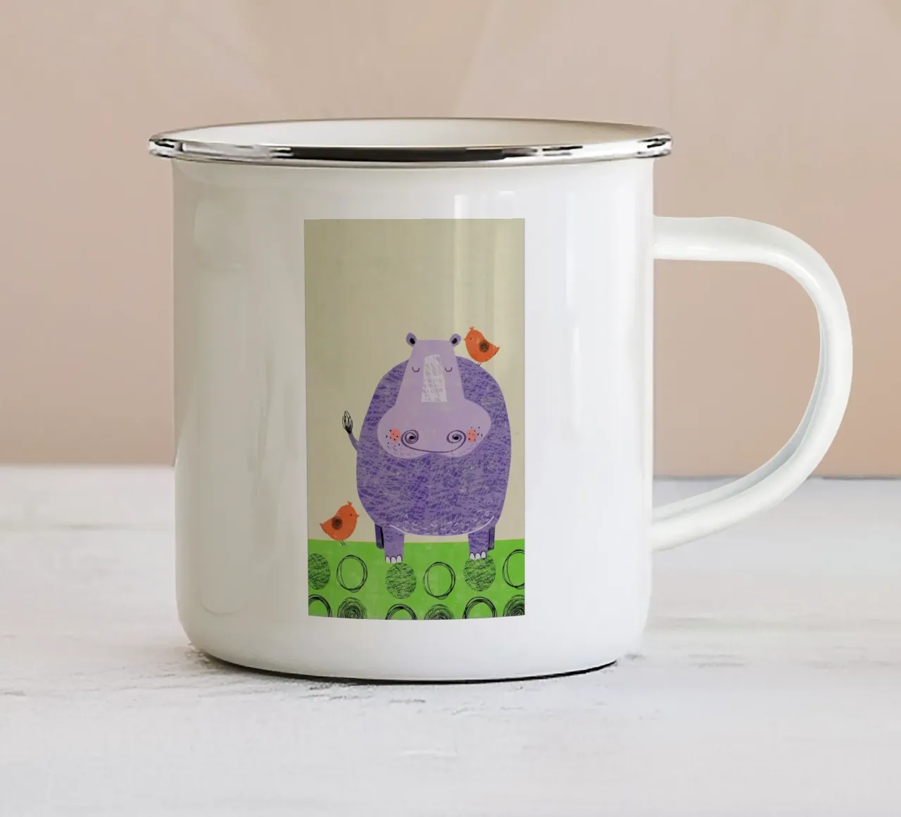 Hippo tazza in smalto da Rocket68