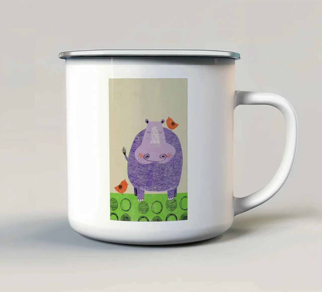 Hippo tazza in smalto da Rocket68