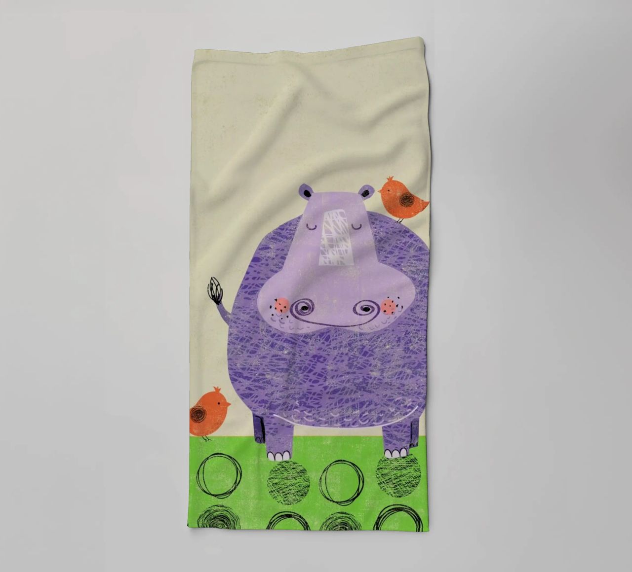 Hippo asciugamano da bagno da Rocket68