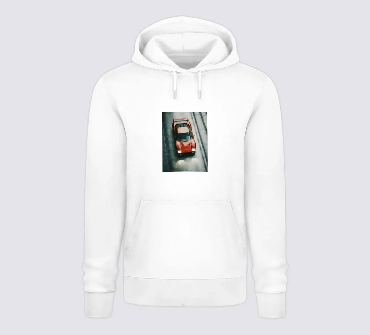 Auto da corsa rossa felpa con cappuccio da CAR EDITION