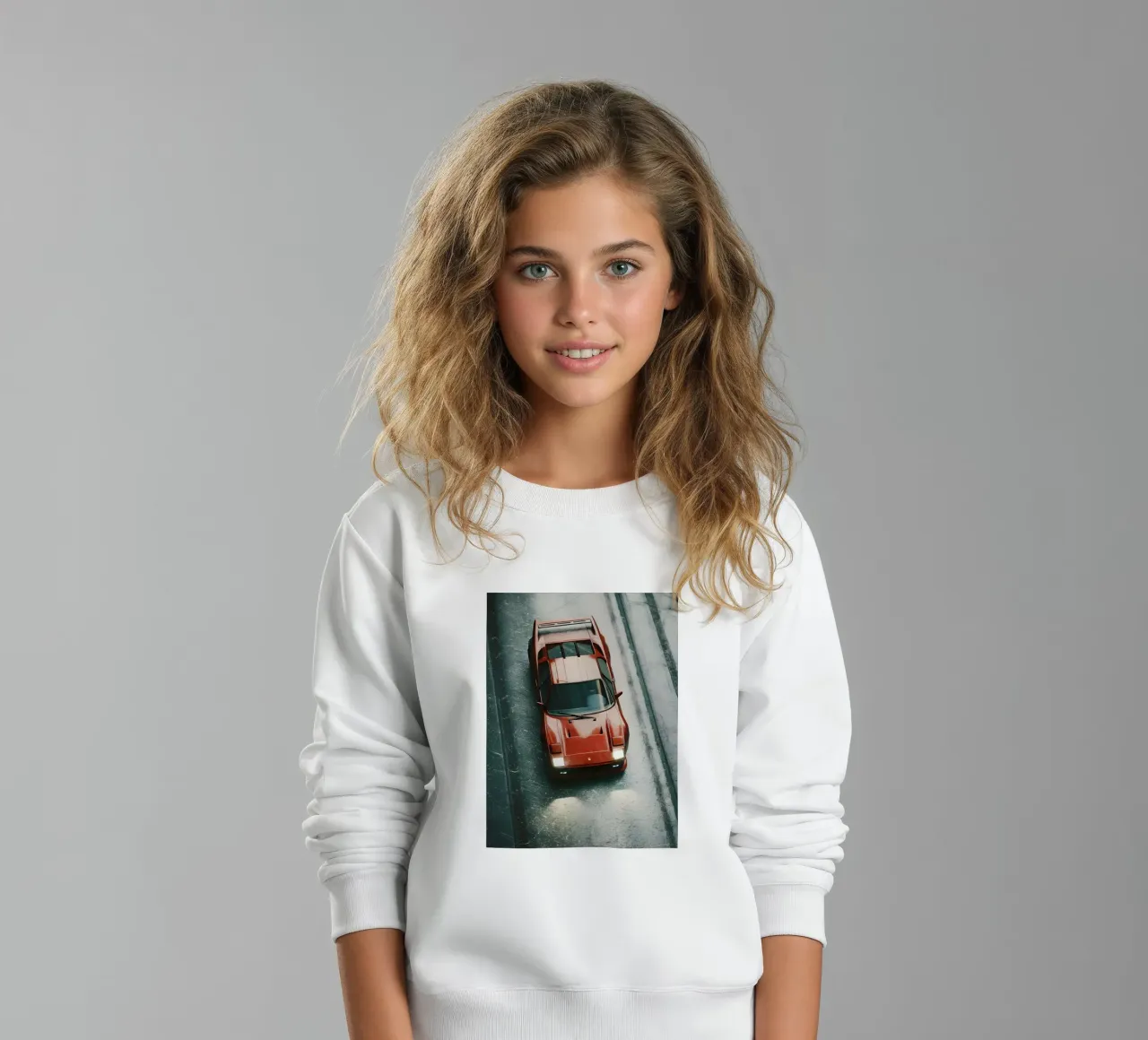 Auto da corsa rossa felpa bambino da CAR EDITION