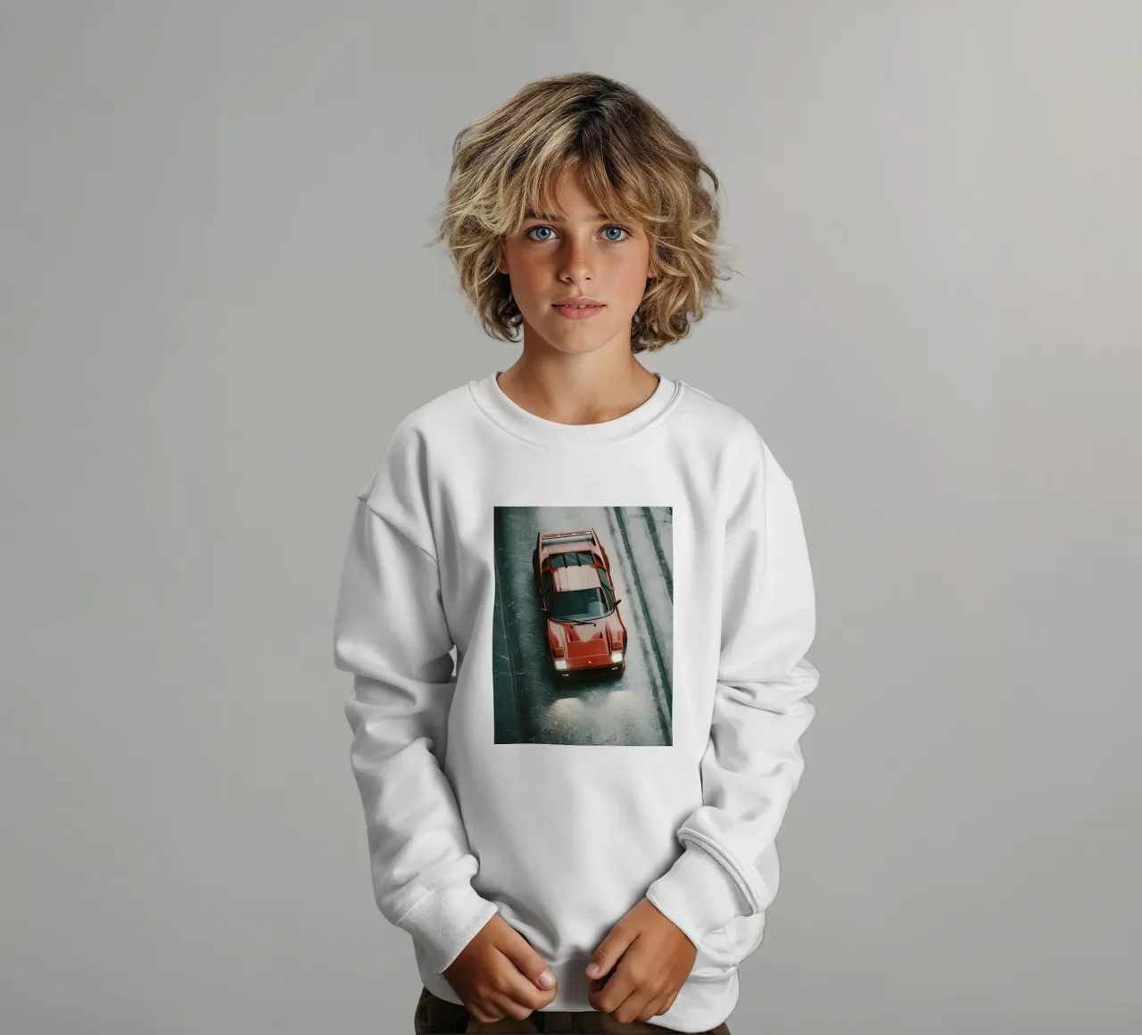 Auto da corsa rossa felpa bambino da CAR EDITION