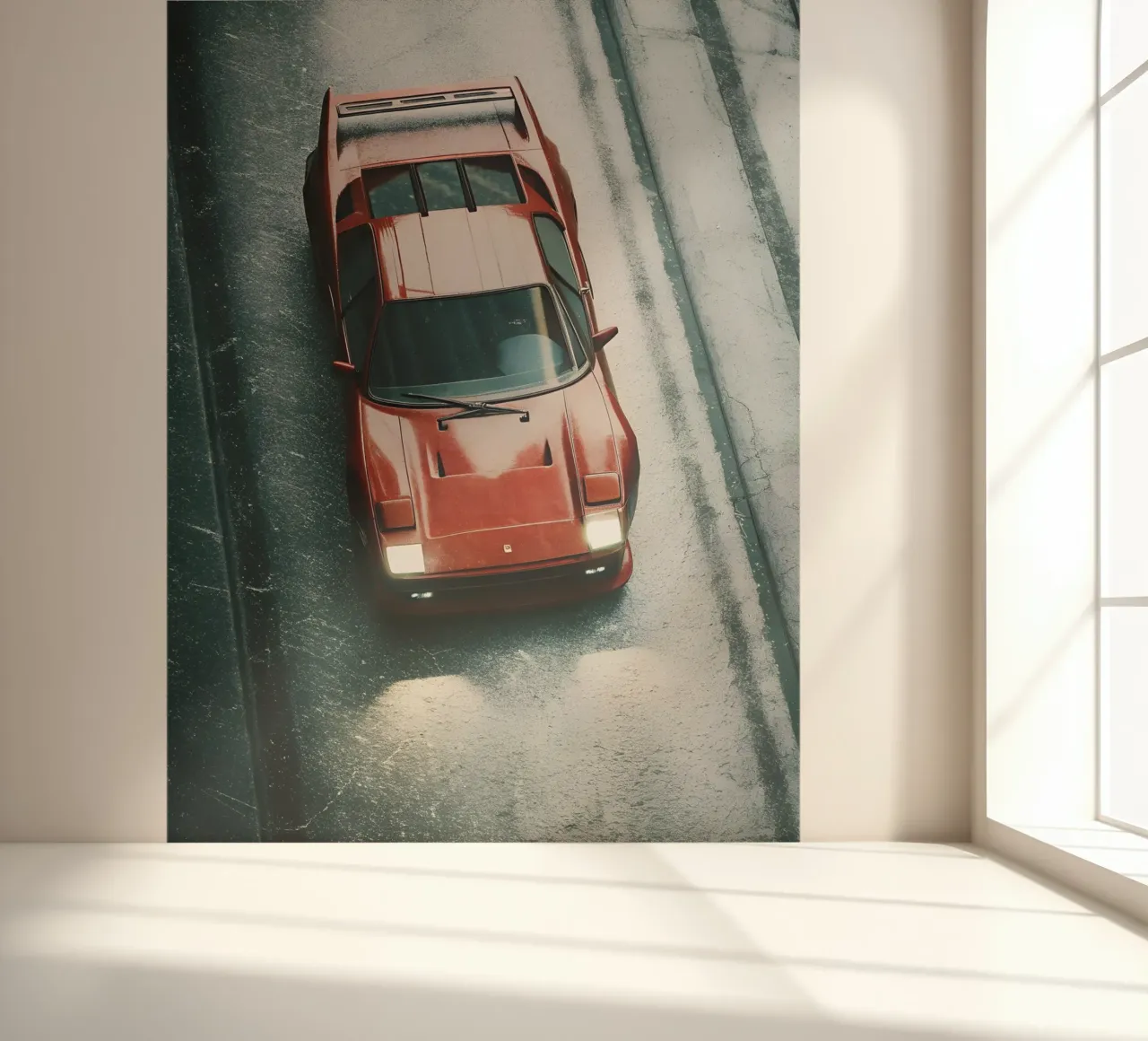 Voiture de course rouge papier peint photo de CAR EDITION