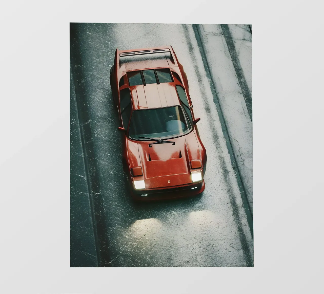 Voiture de course rouge papier peint photo de CAR EDITION