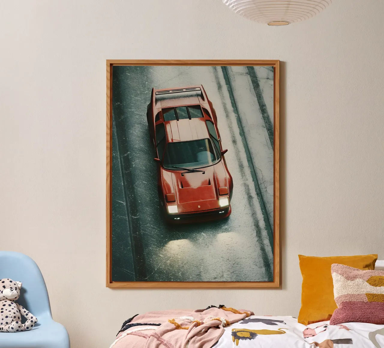 Red Racing Car alu-dibond by CAR EDITION