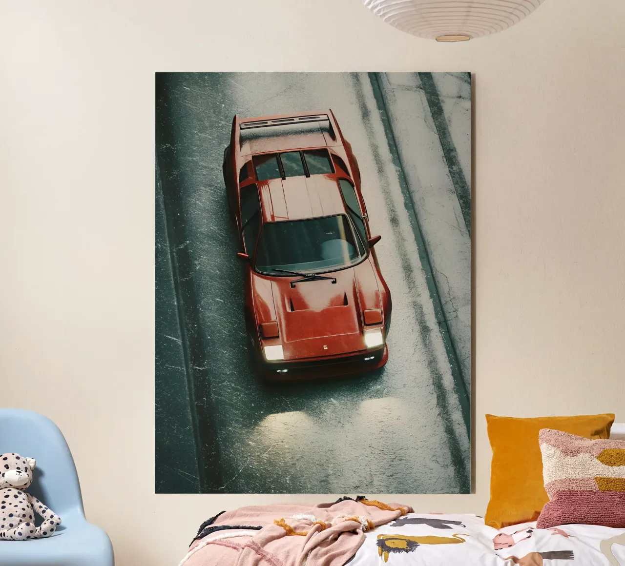 Red Racing Car alu-dibond by CAR EDITION