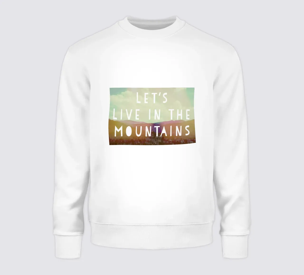 Live in The Mountains felpa da Vintage Skies