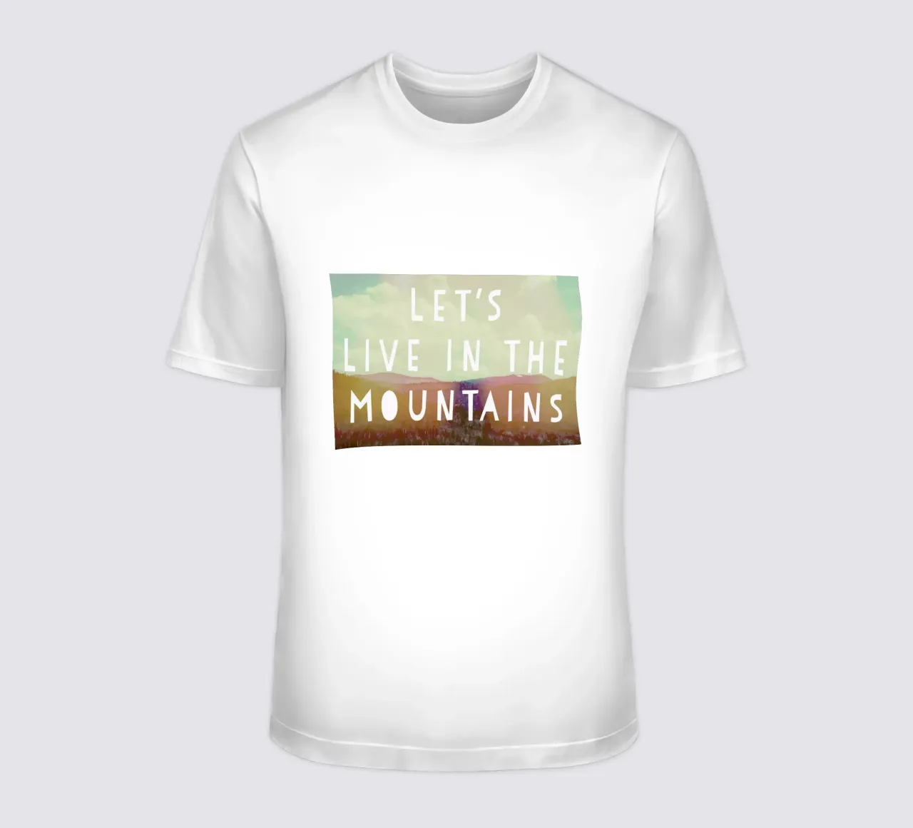 Live in The Mountains t-shirt da Vintage Skies
