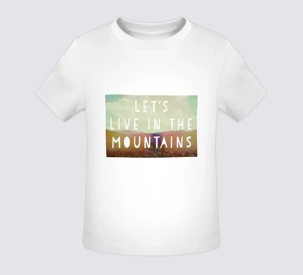 Live in The Mountains maglietta neonato da Vintage Skies