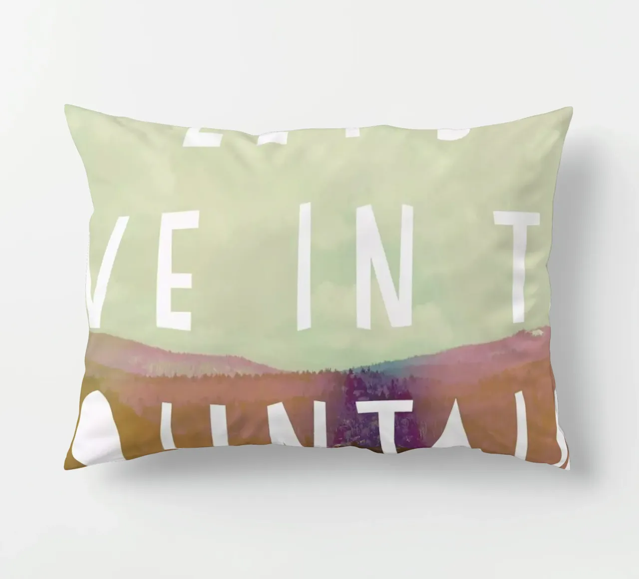 Live in The Mountains cuscino da Vintage Skies